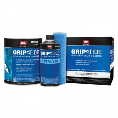 SEM GripTide Non-Skid Deck Coating Kit - Gull Gray