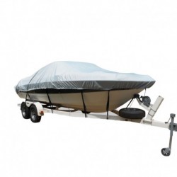 Carver Flex-Fit PRO Polyester Size 4 Boat Cover f/V-Hull & Tri-Hull Boats I/O or O/B - Grey