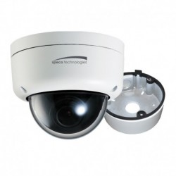 Speco 2MP Ultra Intesifier IP Dome Camera 3.6mm Lens - White Housing w/Removable Black Cover & Included Junction Box