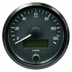 VDO SingleViu 80mm (3-1/8") Speedometer - 120 KM/H
