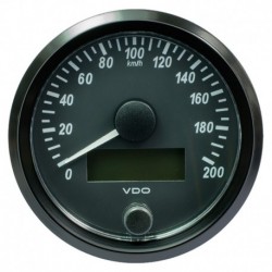 VDO SingleViu 80mm (3-1/8") Speedometer - 200 KM/H