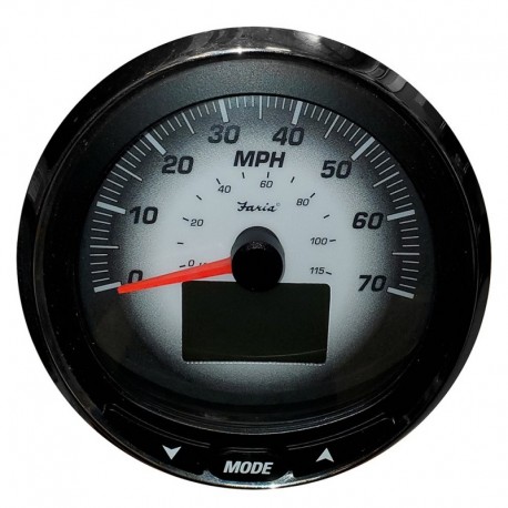 Faria 5" Multifunction Gauge - 70MPG - LCD w/o PP - Depth - Black Fade