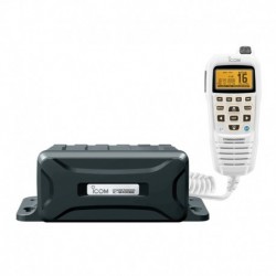 Icom VHF Marine Black Box Radio with White Command Mic