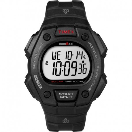 Timex IRONMAN Classic 30 Lap Full-Size Watch - Black/Red