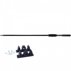 Panther 8' King Pin Anchor Pole - 1-Piece - Black
