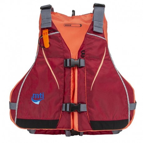 MTI Moxie Women' s Life Jacket - Merlot/Coral - X-Small/Small