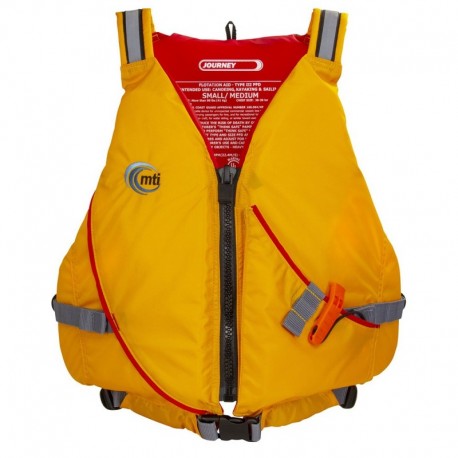 MTI Journey Life Jacket w/Pocket - Mango/Grey - X-Large/XX-Large