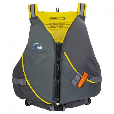 MTI Journey Life Jacket w/Pocket - Charcoal/Black - X-Small/Small