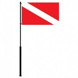 Mate Series Flag Pole - 36" w/Dive Flag