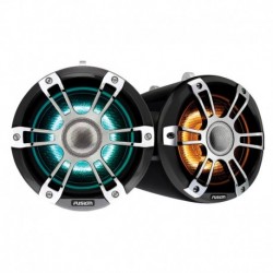 FUSION SG-FLT652SPC 6.5" Wake Tower Speakers w/CRGBW LED Lighting - Sports Chrome