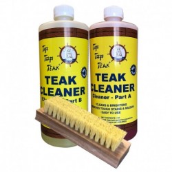 Tip Top Teak Cleaner Kit Part A & Part B w/Brush