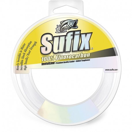 Sufix 100% Fluorocarbon Invisiline Leader - 80lb - 110yds