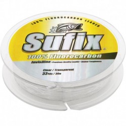 Sufix 100% Fluorocarbon Invisiline Leader - 80lb - 33yds