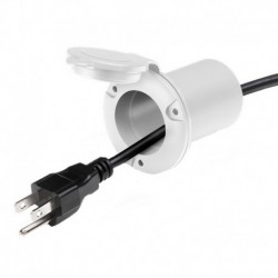 Guest AC Universal Plug Holder - White