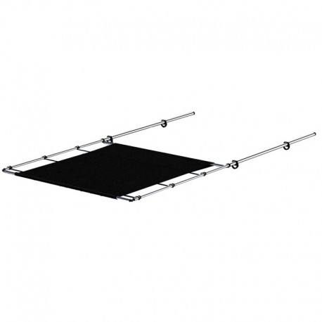 SureShade PTX Power Shade - 57" Wide - Stainless Steel - Black