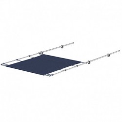 SureShade PTX Power Shade - 57" Wide - Stainless Steel - Navy