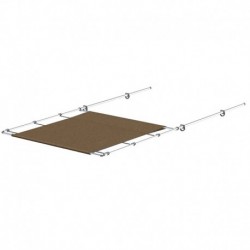 SureShade PTX Power Shade - 51" Wide - Stainless Steel - Toast
