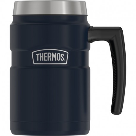 Thermos 16oz Stainless King Coffee Mug - Matte Midnight Blue