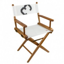 Whitecap Director' s Chair w/Sail Cloth Seating - Teak