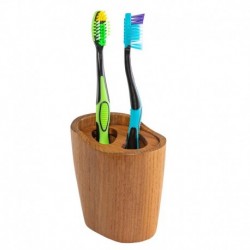 Whitecap Oval Toothbrush Holder (Oiled) - Teak