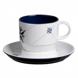 Marine Business Melamine Tea Cup & Plate Breakfast Set - NORTHWIND - Set of 6