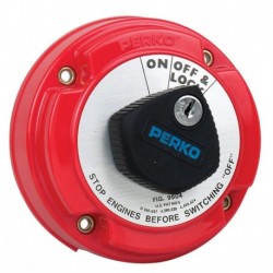 Perko Medium Duty Main Battery Disconnect Switch w/Alternator Field Disconnect & Key Lock