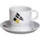 Marine Business Melamine Tea Cup & Plate Breakfast Set - REGATA - Set of 6