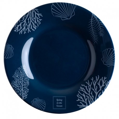 Marine Business Melamine Round Dessert Plate - LIVING - 7" Set of 6