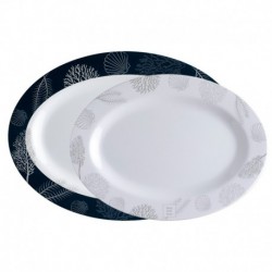 Marine Business Melamine Oval Serving Platters Set - LIVING - Set of 2