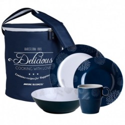 Marine Business Melamine Tableware Set & Basket - LIVING - Set of 24