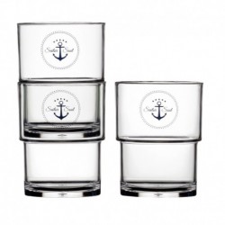 Marine Business Stackable Glass Set - SAILOR SOUL - Set of 12