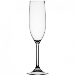 Marine Business Non-Slip Flute Glass Party - CLEAR TRITAN - Set of 6