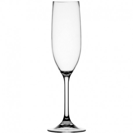 Marine Business Non-Slip Flute Glass Party - CLEAR TRITAN - Set of 6