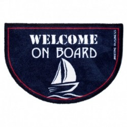 Marine Business Non-Slip WELCOME ON BOARD Half-Moon-Shaped Mat - REGATA