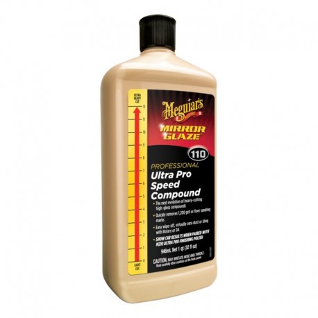 Meguiar' s Mirror Glaze Ultra Pro Speed Compound - Heavy Cut, High Gloss - 32oz