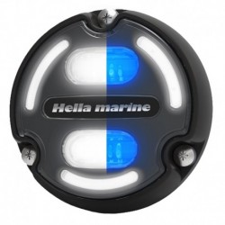 Hella Marine Apelo A2 Blue White Underwater Light - 3000 Lumens - Black Housing - Charcoal Lens w/Edge Light