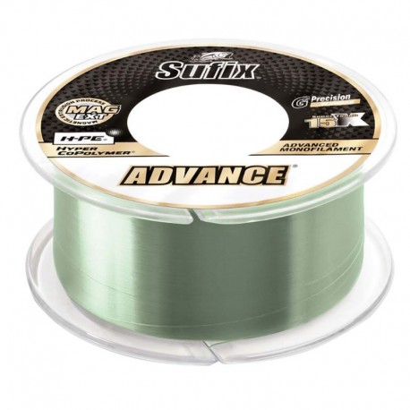 Sufix Advance Monofilament - 17lb - Low-Vis Green - 330 yds