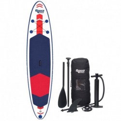 Aqua Leisure 11' Inflatable Stand-Up Paddleboard Drop Stitch w/Oversized Backpack f/Board & Accessories