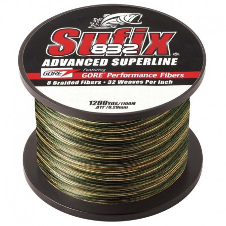 Sufix 832 Advanced Superline Braid - 30lb - Camo - 1200 yds