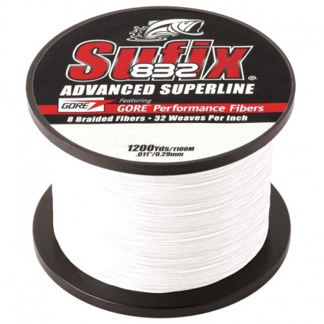 Sufix 832 Advanced Superline Braid - 30lb - Ghost - 1200 yds