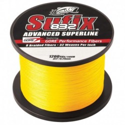 Sufix 832 Advanced Superline Braid - 30lb - Hi-Vis Yellow - 1200 yds