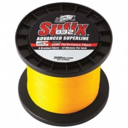 Sufix 832 Advanced Superline Braid - 30lb - Hi-Vis Yellow - 3500 yds