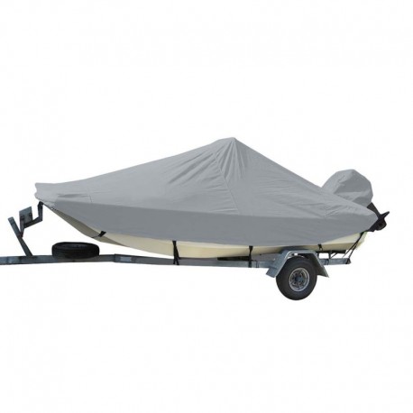 Carver Sun-DURA Styled-to-Fit Boat Cover f/17.5' Bay Style Center Console Fishing Boats - Grey