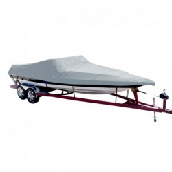 Carver Poly-Flex II Styled-to-Fit Boat Cover f/18.5' Sterndrive Ski Boats with Low Profile Windshield - Grey