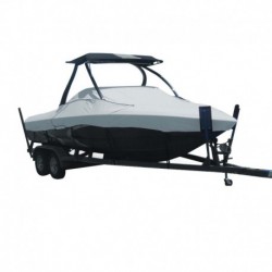 Carver Sun-DURA Specialty Boat Cover f/19.5' Tournament Ski Boats w/Tower - Grey