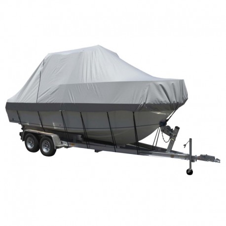 Carver Sun-DURA Specialty Boat Cover f/19.5' Walk Around Cuddy & Center Console Boats - Grey