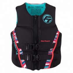 Full Throttle Women' s Rapid-Dry Flex-Back Life Jacket - Women' s XS - Pink/Black