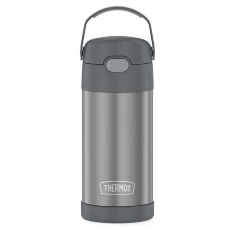 Thermos FUNtainer Stainless Steel Insulated Straw Bottle - 12oz - Grey