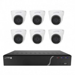 Speco 8 Channel NVR Kit w/6 Outdoor IR 5MP IP Cameras 2.8mm Fixed Lens - 2TB