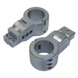 PTM Edge Board Rack Mounts - 2.5" Pipe Clamp - Titanium Grey